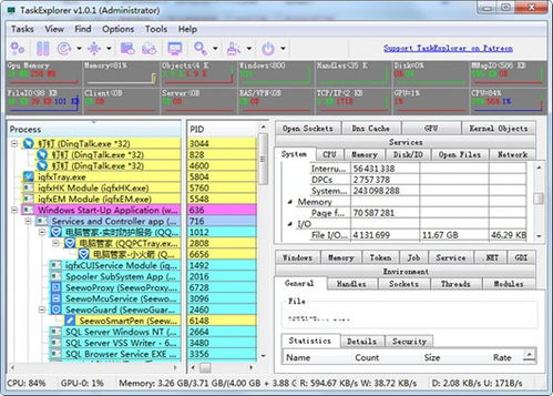TaskExplorer 高級任務管理器 v1.1 免費版 優化計算機系統的利器
